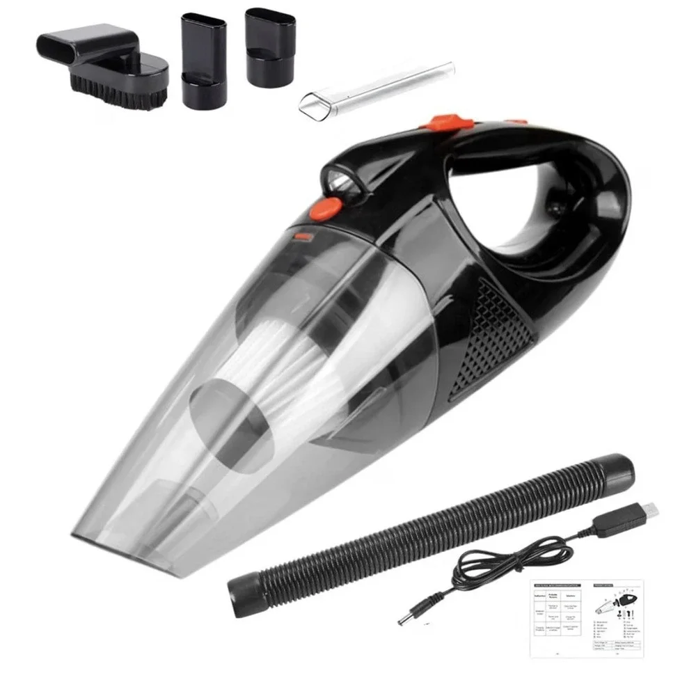 Handheld Cordless Wet Dry Vacuum Portable High Suction Home Car 3 Extra Filters